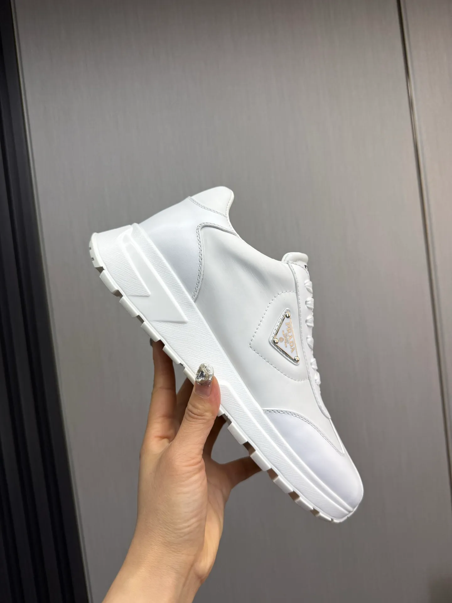 Men's shoes 💰560💰 [PRADA] Hot-selling men's shoes shipped 👏Official website synchronized ⬆️Original imported cowhide stitching waterproof fabric + cowhide lining, 1⃣️:1⃣️reproduction, original bottom, 38-45 (45. Customized, non-refundable)